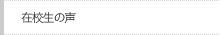 在校生の声